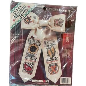 NEW Dimensions Debbie Mumm Front Door Bow Cross Stitch Kit 72293 Mumm Seed Co.
